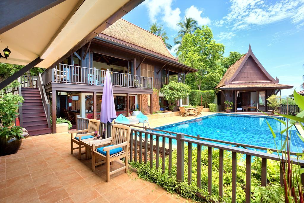 Villa Thai Teak - Panoramic Sea & Sunset Views เกาะสมุย ห้อง รูปภาพ