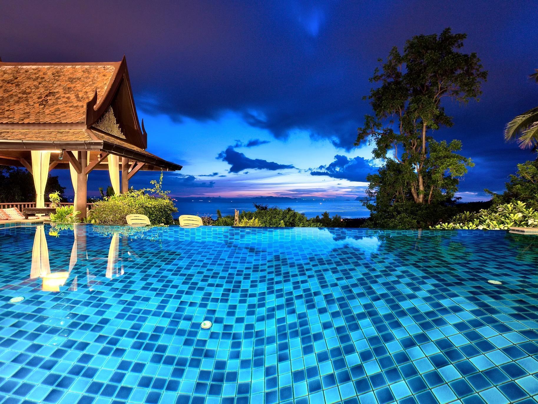 Villa Thai Teak - Panoramic Sea & Sunset Views เกาะสมุย ภายนอก รูปภาพ